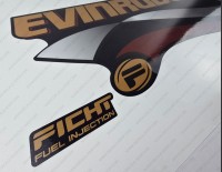 Evinrude 225HP Ficht Fuel Injection 1999-2000 Blue Cowl Outboard Decal Kit